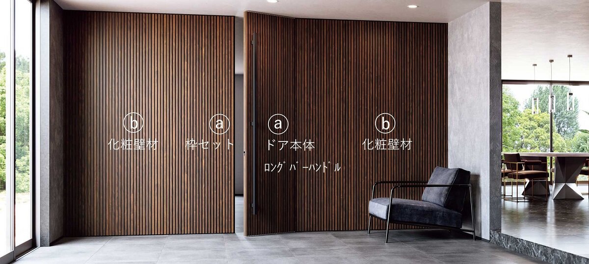 永大産業「グランマジェスト グレインエレメント」 リブパネルデザイン