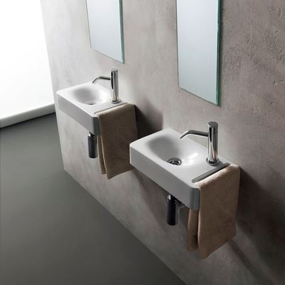 SCARABEO（スカラベオ）手洗器:HUNGシリーズ「SB1513S」壁付式角型