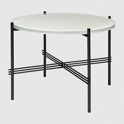 TS Coffee Table φ55cm　ガラスオイスターホワイト