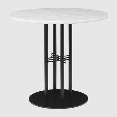 TS Column Dining Table　マーブルホワイト ブラックベース