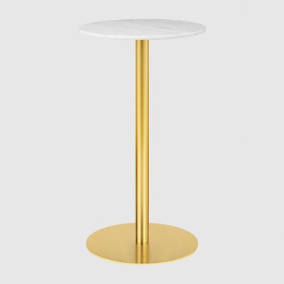 GUBI「1.0 Bar Table Round φ60cm」バ―テーブル マーブルホワイト 真鍮