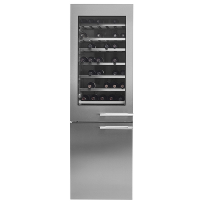 ASKO アスコ「ワインセラー付冷凍庫 RWFN2684S ステンレス」大容量2ドアタイプ