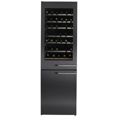 ASKO アスコ「ワインセラー付冷凍庫 RWFN2684B ブラックステンレス」大容量2ドアタイプ