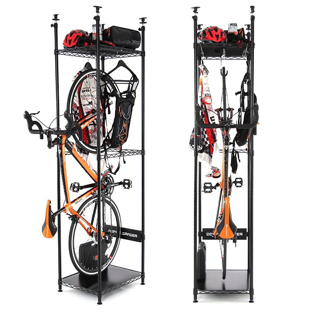 ロードバイクが直立収納できる自転車保管用ラック Bicycle Hanger バイシクルハンガー ビーズ株式会社 Doppelganger 3665 建材トレンド