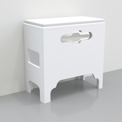 スツール一体型フェイスカバーボックス「flat stool」置き式タイプ FST-A-WC 