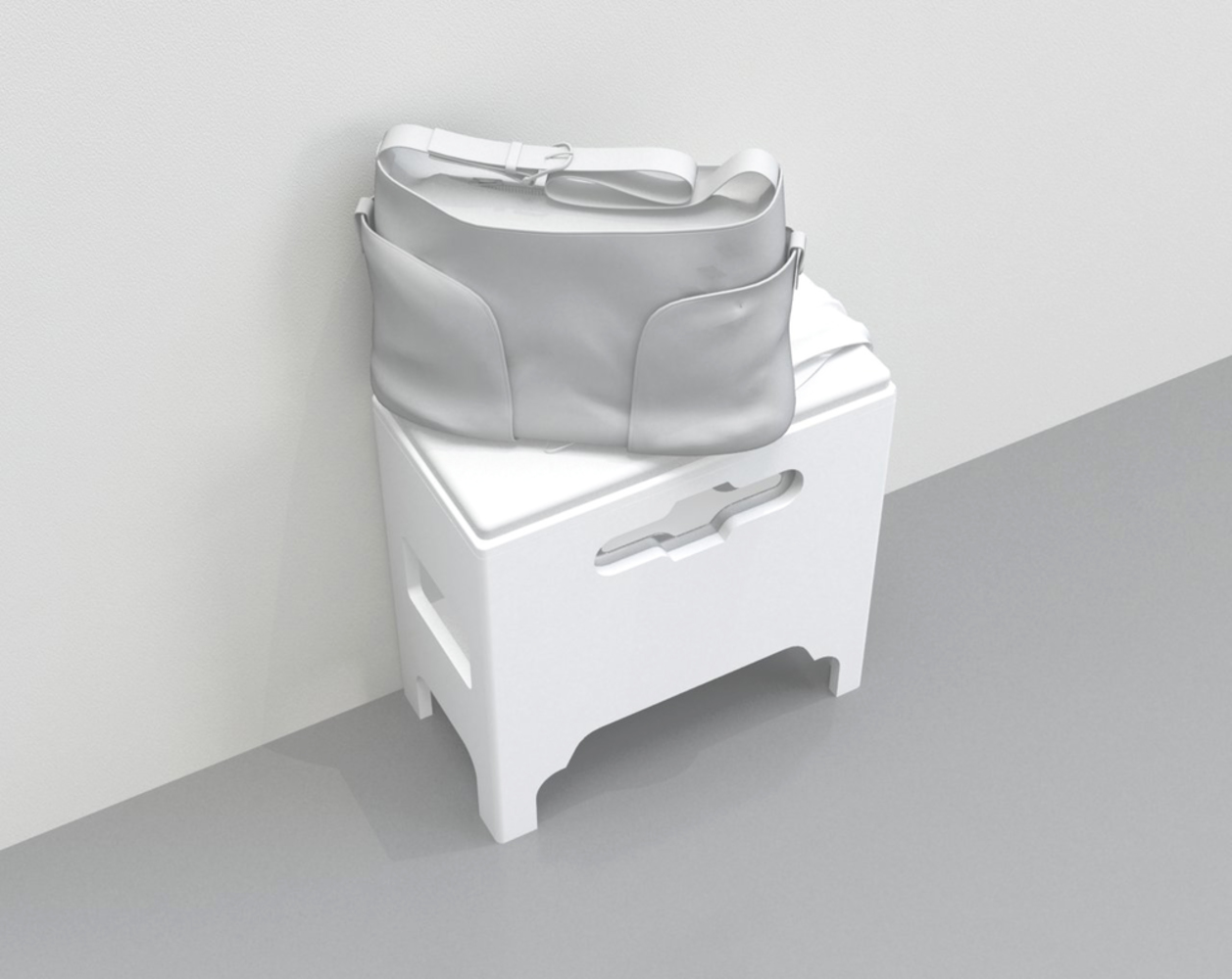 スツール一体型フェイスカバーボックス「flat stool」置き式 スツール一体型フェイスカバーボックス「flat stool」置き式