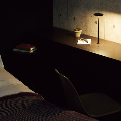 テーブルライト「Mou touch（ムータッチ）家具取付型 ZR-2B」ブラック LEDスタンド照明