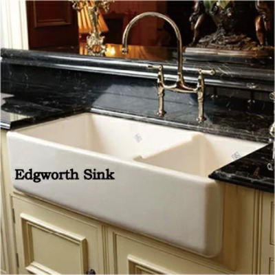 SHAWS（ショーズ）社製「EDGWORTH SINK エッジワース シンク」2曹 陶器製シンク