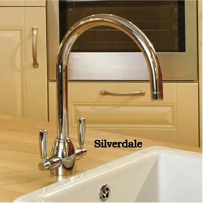 SHAWS（ショーズ）社製「シルバーデイル SILVERDALE」キッチン 水栓金具 クロム色