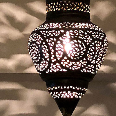GADAN照明・モロッコランプ ペンダント【真鍮・アイアン】「真鍮ランプミラージュ／ダークブラウン」
