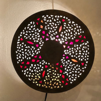 GADAN 照明・モロッコランプ ブラケット（壁掛け）「真鍮ブラケットランプ ペタル／ゴールド」