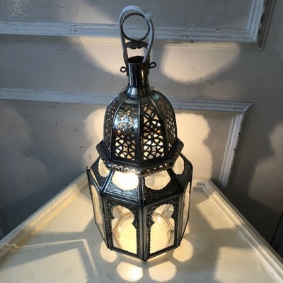 GADAN 照明・モロッコランプ スタンド「真鍮ランプ ポワール／クリア」
