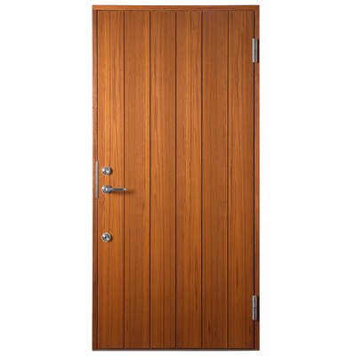 木製断熱玄関ドア「Sweden Door　KG94(T) チーク」W988×H2080 オイル仕上げ