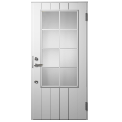 木製断熱玄関ドア「Sweden Door　KG94W16(W) ホワイト」W988×H2080