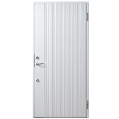 木製断熱玄関ドア「Sweden Door　WAVE(W) ホワイト」W988×H2080