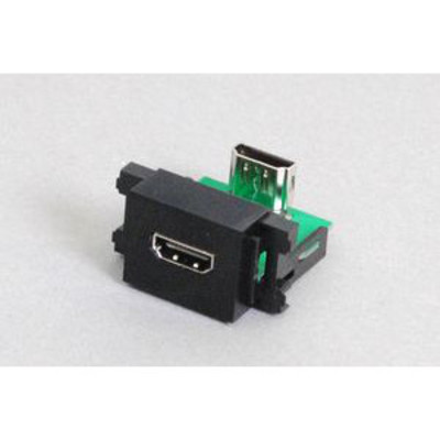 コンセントチップ（90°アングル方向コネクタ）コンセント側：HDMIメス 黒色／壁内側：HDMIメス