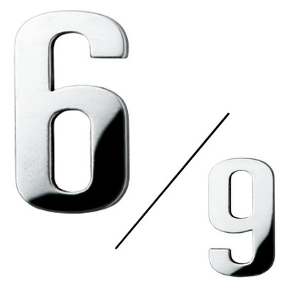集合住宅用「ルームナンバー GP-1」GP-1-6 2色  ※"6"と"9"は同一形状
