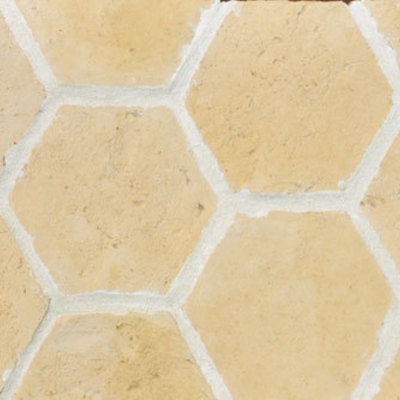 イタリアの伝統的な手作りテラコッタ調・六角形の床タイル「ヘキサゴン(HEX-2)」