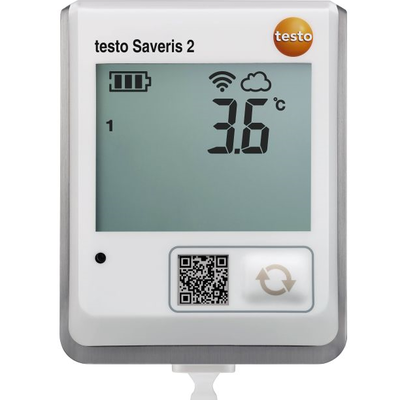 ディスプレイ付き無線データロガー「testo Saveris 2-T1」NTC温度1チャネル