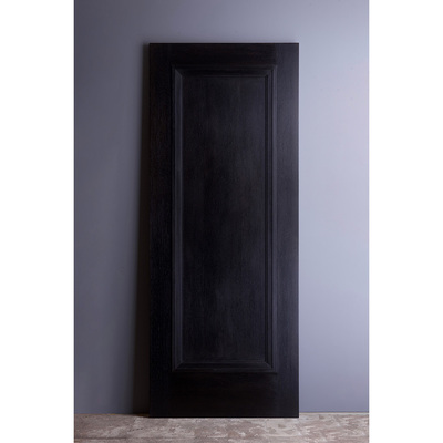 オーク材ドア（塗装品/片開き）トラッドスタイル COOL BLACK【TBLK101】