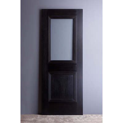 オーク材ドア（塗装品/片開き）トラッドスタイル COOL BLACK【TBLK202G】