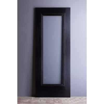 オーク材ドア（塗装品/片開き）トラッドスタイル COOL BLACK【TBLK101G】