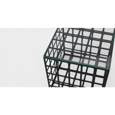 Fe　Grid Box L C-glass【Fe-C-004】W370×D370 t-6