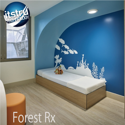 『Rxフローリング』病院  介護 福祉 保育施設に適した　木目調ゴム複合弾性床材