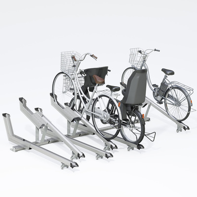 自転車ラック「アルミ製 スライド式ラック SR-AHL」【高低差タイプ】