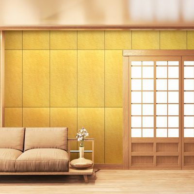 壁面装飾材　什器　パネル　建築金物　デザイニングチタン【霞雲】
