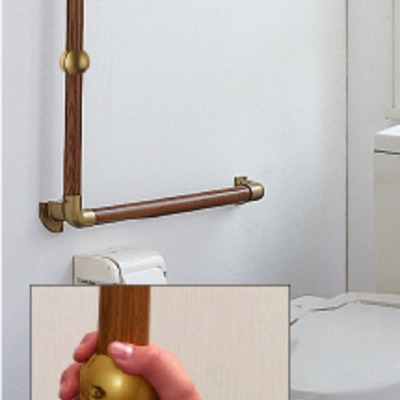 トイレの手すりに