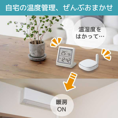 【空室対策】おまかせ温湿度管理で快適化「smaliaスマートリモコン」×「スマート温湿度計」セット