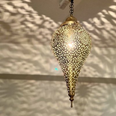 GADAN 照明・モロッコランプ ペンダント【真鍮・アイアン】「真鍮ランプ ボヤージュM／ゴールド」