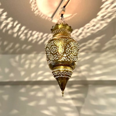 GADAN 照明・モロッコランプ ペンダント【真鍮・アイアン】「真鍮ランプ ミラージュ／ゴールド」