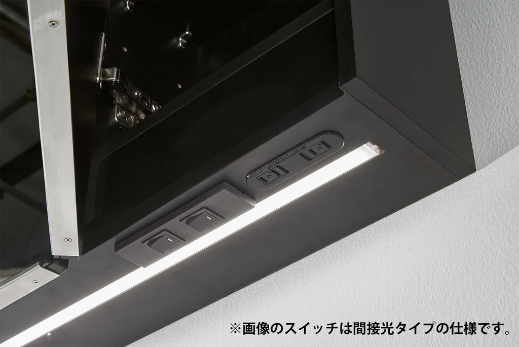 ★新品未使用☆＊ＬＥＤ照明付きミラーキャビネット Amazon.co.jp: 防水キャビネット ミラーウォールマウント、洗面