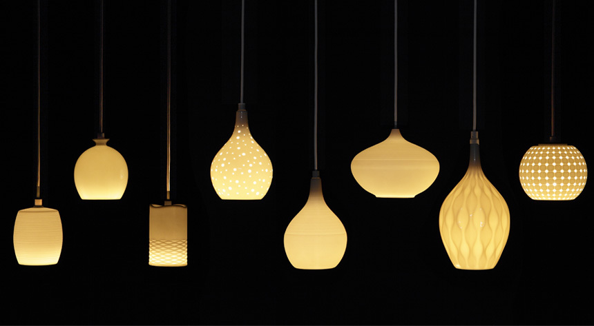 放射状模様の金属製ペンダント Metal Spinning Lamp | 株式会社藤致滋建築設計