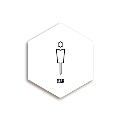 【ピクトグラムサイン-DESIGNZ】TOILET 115㎜×100㎜×3㎜ TYPE-E