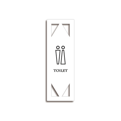 【ピクトグラムサイン-DESIGNZ】TOILET 180mm×60mm×3mm TYPE-H-D