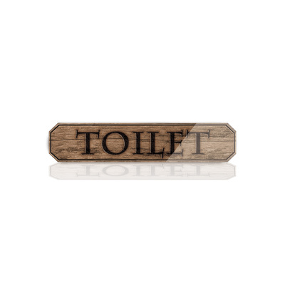 【ピクトグラムサイン-DESIGNZ】TOILET 120mm×25mm×3mm TYPE-P