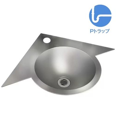 洗面ボウル「ANGOLO アンゴロPセット（水栓なし／目皿・トラップ付）」ANG011