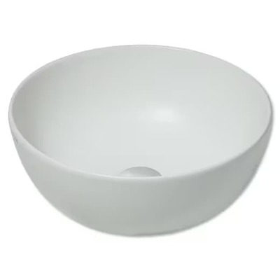 陶器製洗面ボウル「T-edge Tエッジ サークル ビアンコオパコ 目皿セット」WA19171S