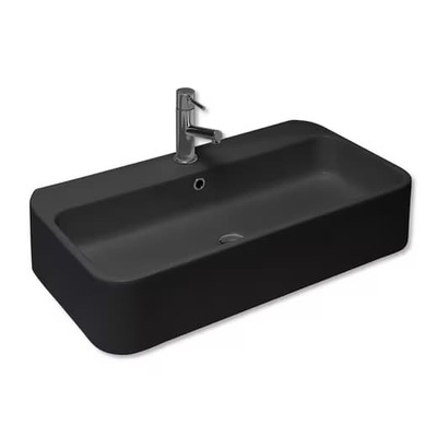 陶器製洗面ボウル「COSA コーサ 80 マットブラック」WA09531