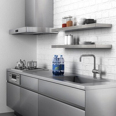オープンシェルフ「STAINLESS SHELF ステンレスシェルフ W450」FU05101