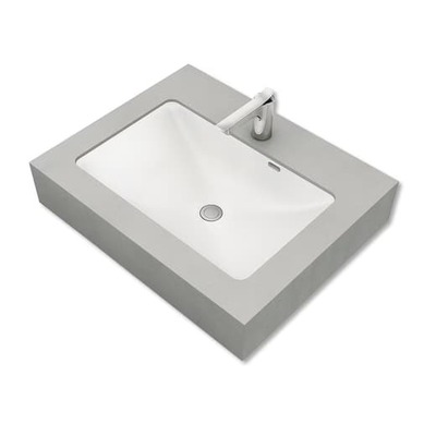 洗面化粧台「フィオレット W750」両側面化粧 ソフトコンクリート/センターボウル/ブラケット付