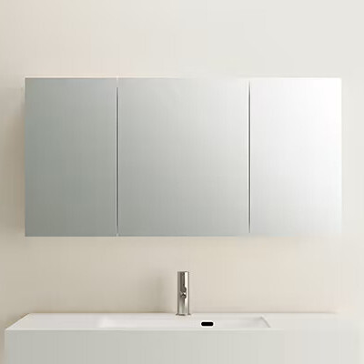 スリムミラーボックス「Smith スミス W1200 コンセント付（三面鏡）」KT12010L
