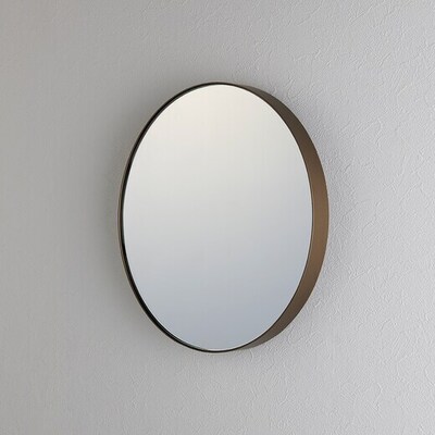 丸型ミラー「Malune mirror マルーンミラー φ350 マットゴールド」WA32061