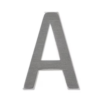 表札・サイン「単品文字 ゴシック体/SUS【A】」EX19005A