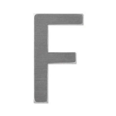 表札・サイン「単品文字 ゴシック体/SUS【F】」EX19005F