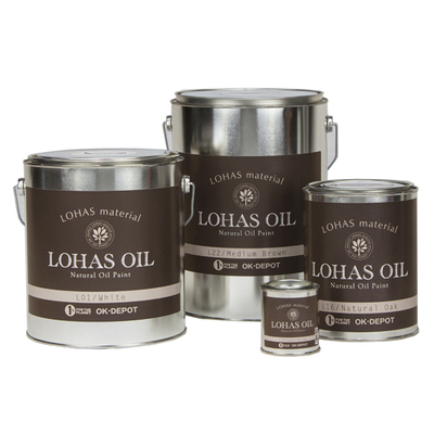 LOHAS material「国産自然オイル塗料 ロハスオイル 外装用 カラー」全53色