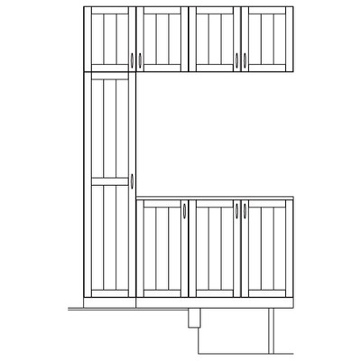 LOHAS material「オリジナル無垢建具 玄関収納セットプラン Plan-6」SG07-P6